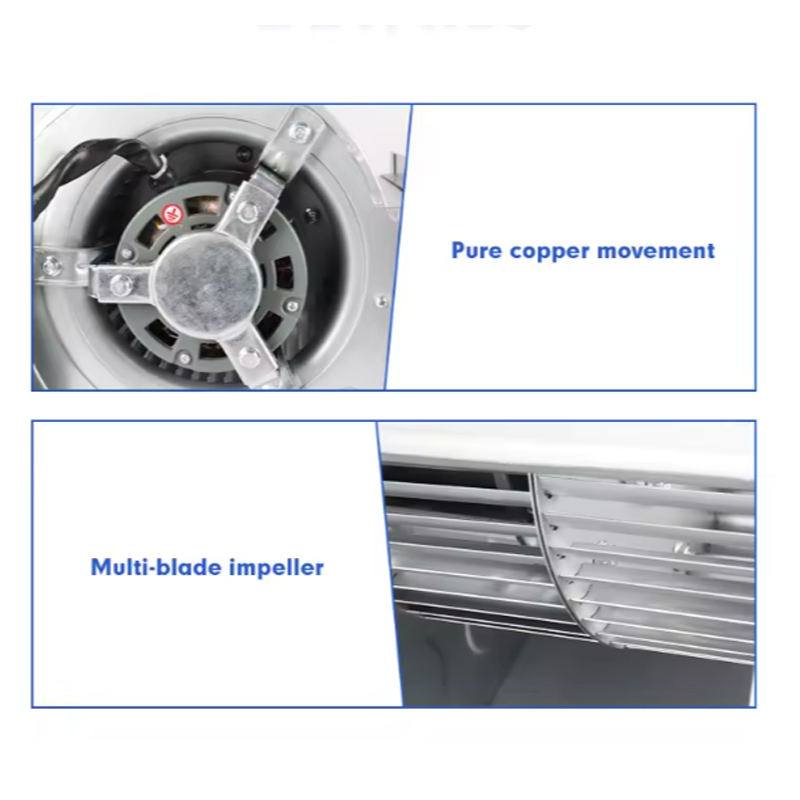 Ventiladores centrífugos de tamanho mini com motor de rotor externo CA de 230 V e 160 mm de diâmetro